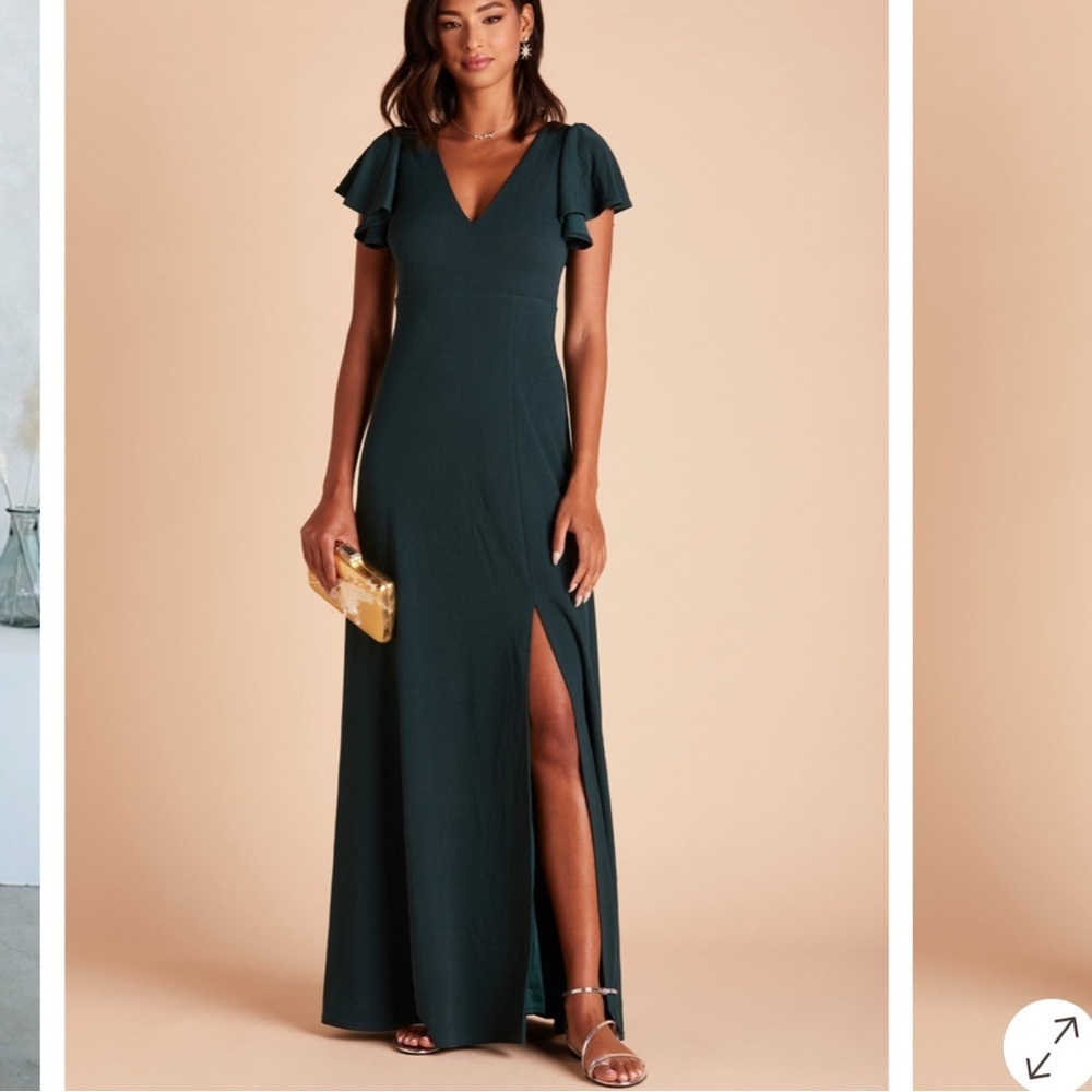 Birdy Grey Emerald Hannah Maxi Bridesmaid Wedding Empire Waist Dress, Large